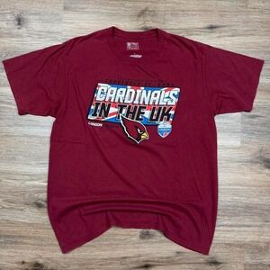 NFL Arizona Cardinals "Cardinals in the UK" Maroon Graphic Tee